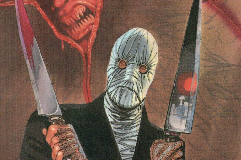 An illustration of Dr. Decker from the first issue of the Nightbreed comic book series from Epic Comics to coincide with this guide on how to read the Nightbreed comics in order.