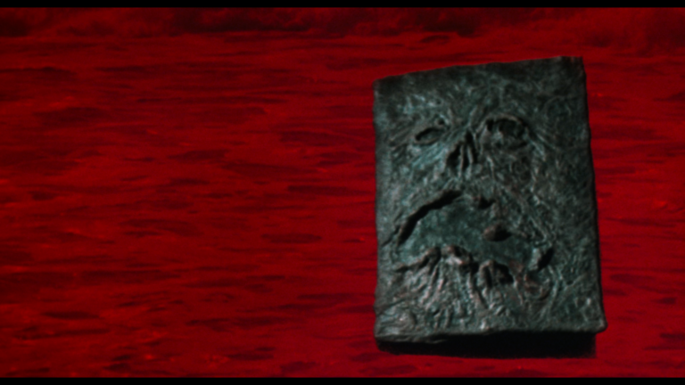 The Evil Dead II original Necronomicon from the opening of the 1987 horror movie.