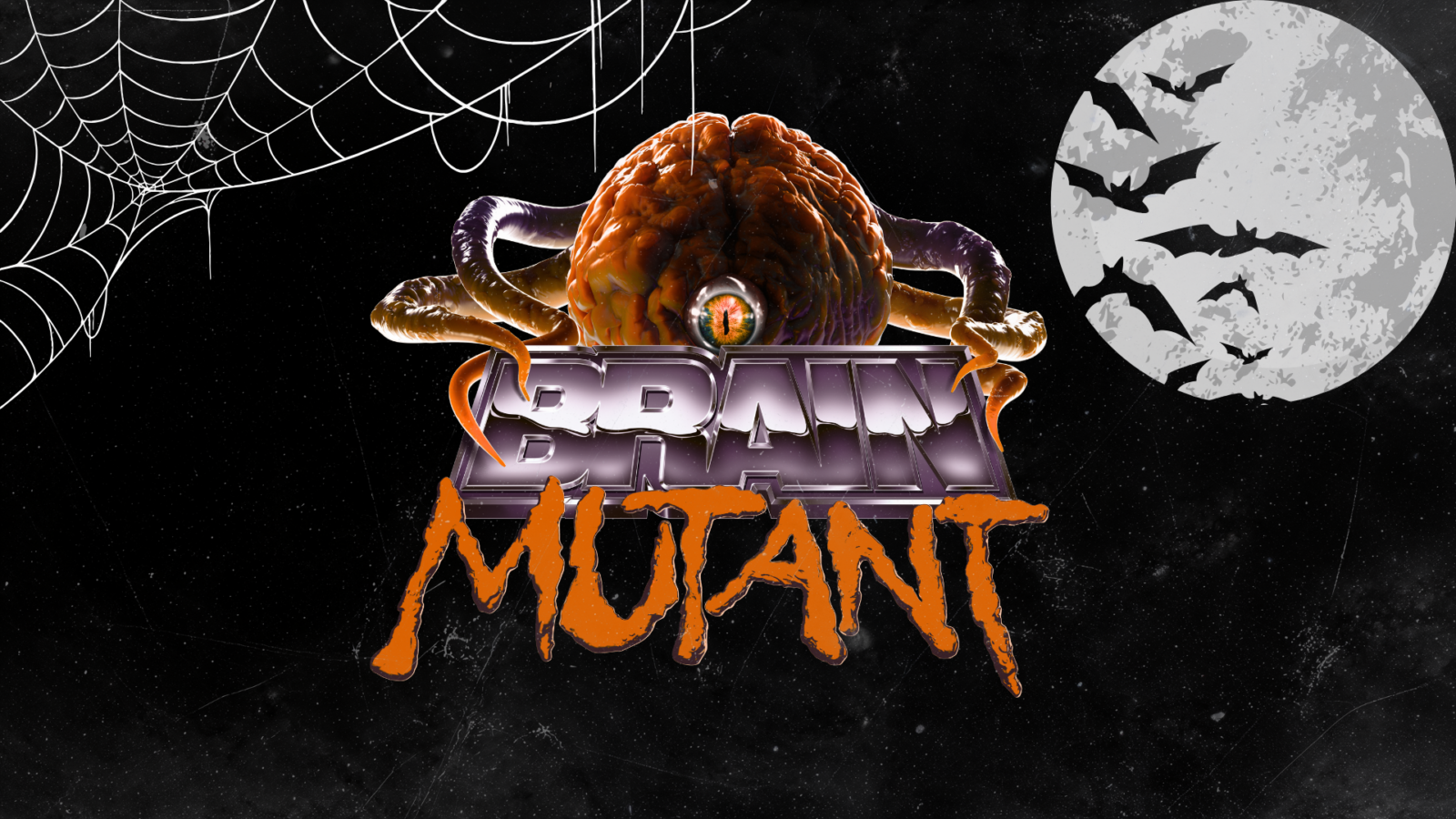 A Halloween variant of the Brain Mutant logo to decorate the list for Brain Mutant's 10 Halloween Horror Movies.